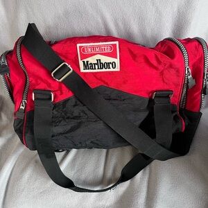 Vtg 90s Marlboro Adventure Team Duffle Bag 18inch.
